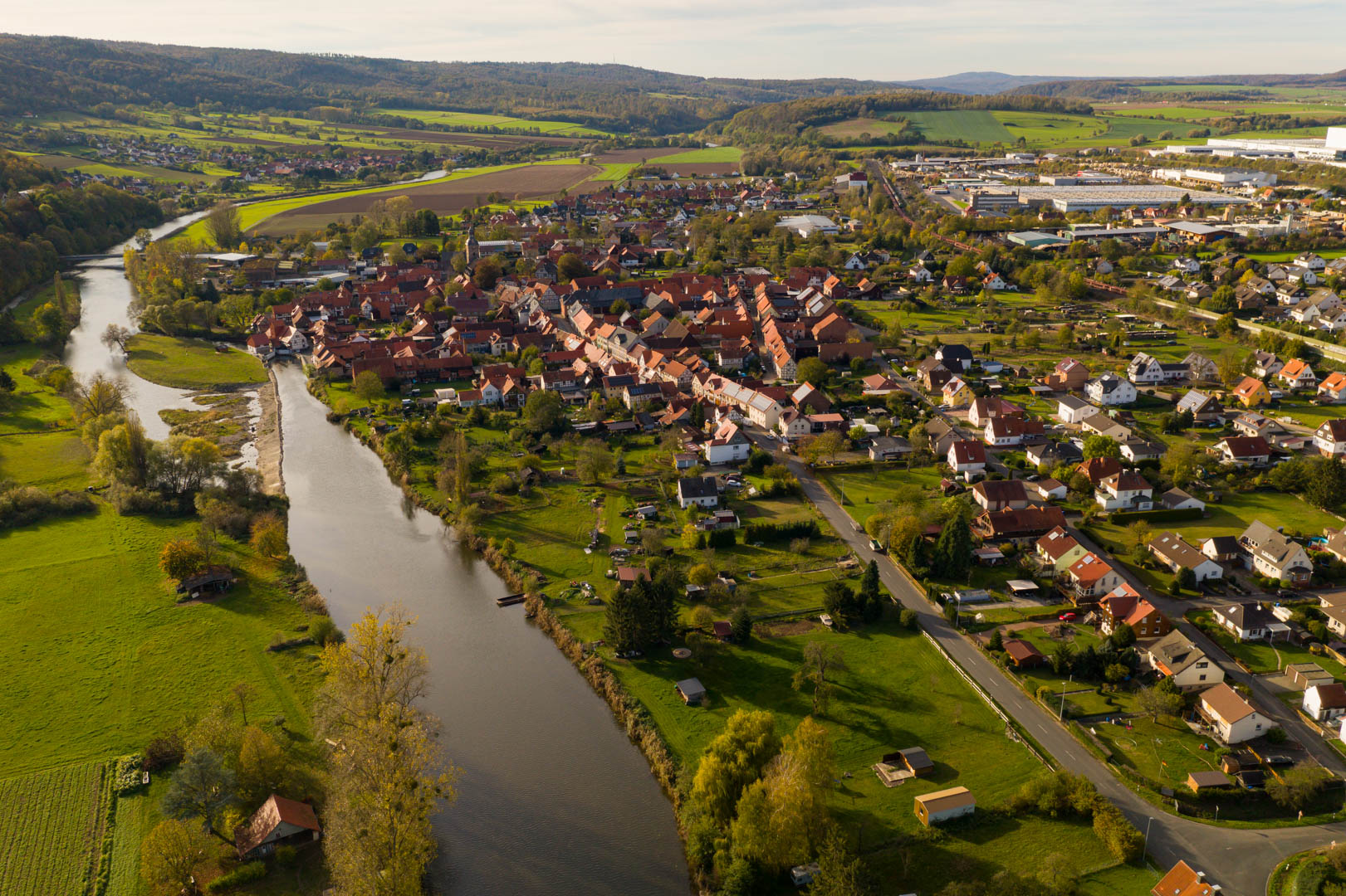 Hedemünden aus der Luft